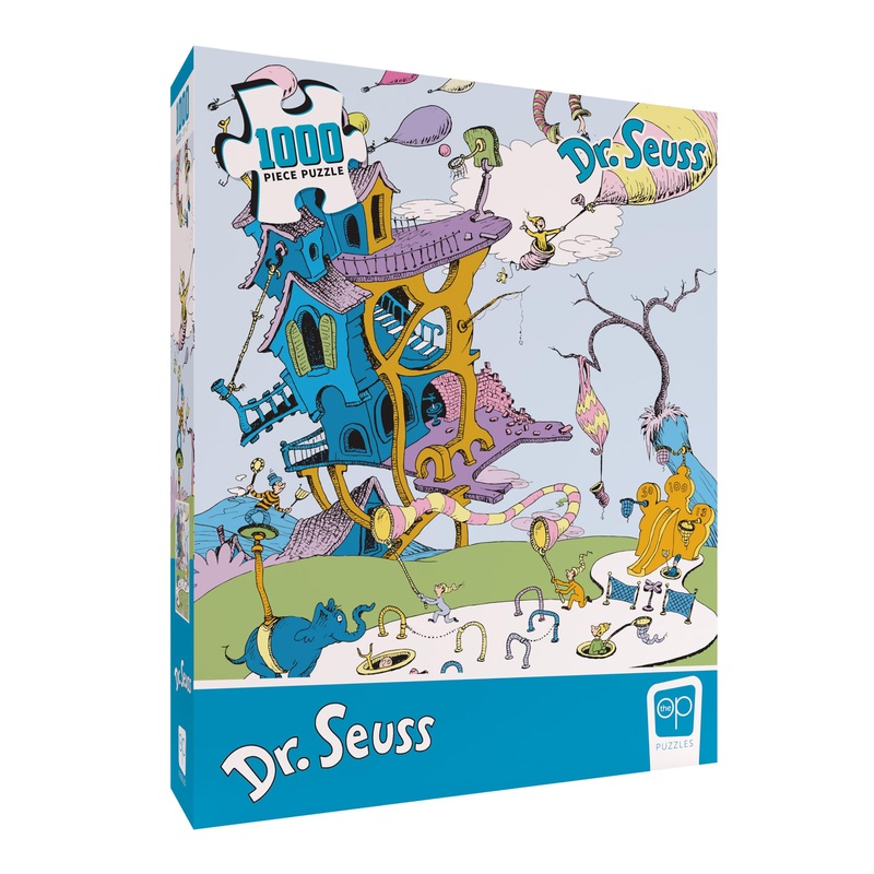Dr. Seuss Oh, The Places You'Ll Go 1000 Piece Jigsaw Puzzle | Collectible Puzzle Featuring Book Cover Artwork | Officially-Licensed Dr. Seuss Puzzle & Merchandise