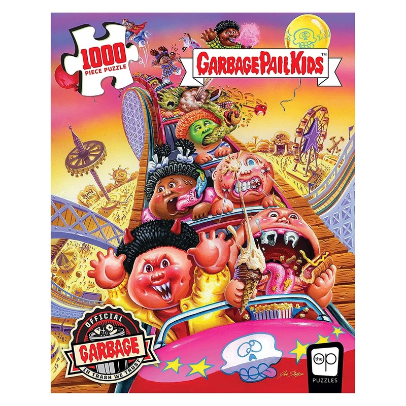 Garbage Pail Kids Thrills And Chills 1000 Piece Jigsaw Puzzle | Officially Licensed Garbage Pail Kids Merchandise | Collectible Puzzle Featuring Original Gpk Favorites