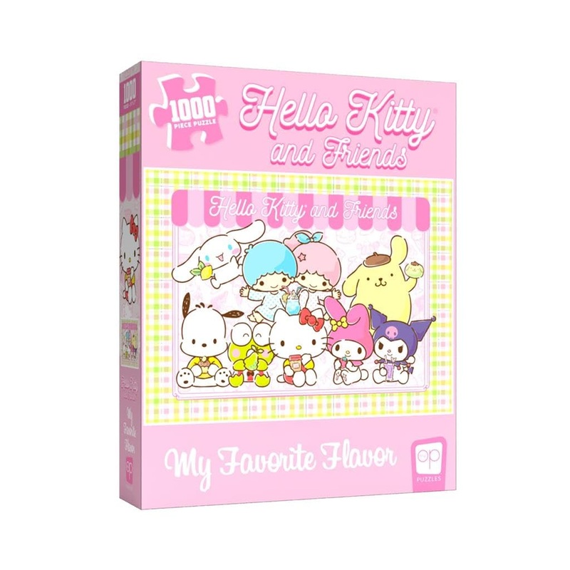 Hello Kitty And Friends My Favorite Flavor 1000 Piece Jigsaw Puzzle | Collectible Puzzle Artwork Featuring Hello Kitty, Cinnamoroll, Keroppi | Officially-Licensed Hello Kitty Puzzle & Merchandise