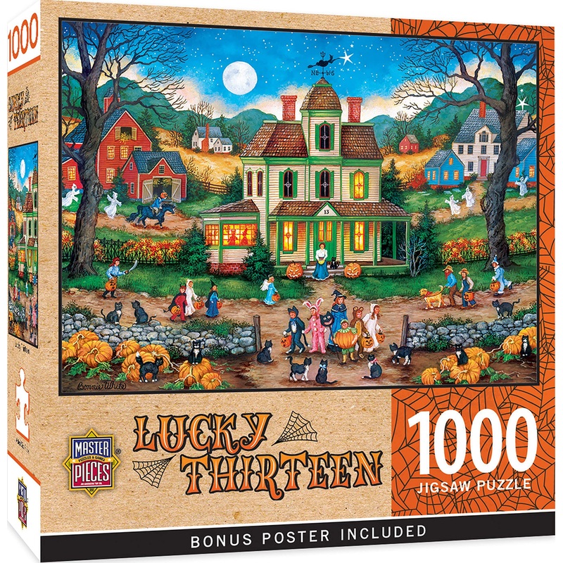 Masterpieces 1000 Piece Halloween Jigsaw Puzzle - Lucky Thirteen - 19.25'X26.75'