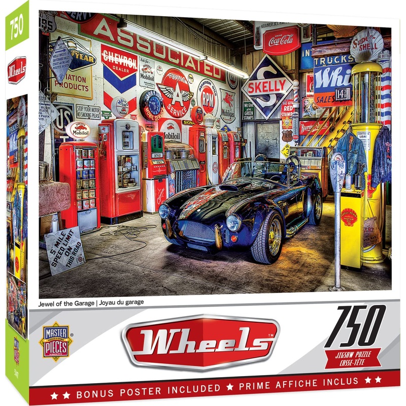 Masterpieces 750 Piece Jigsaw Puzzle For Adults And Family - Jewel Of The Garage - 18'X24'