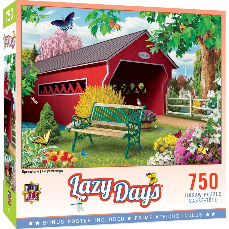 Masterpieces 750 Piece Jigsaw Puzzle For Adults, Family, Or Kids - Springtime - 18'X24'