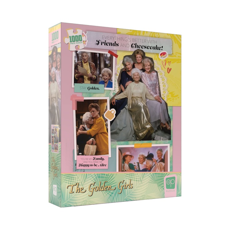 The Golden Girls EverythingS Better With Friends And Cheesecake 1000 Piece Jigsaw Puzzle | Collectible Puzzle Featuring Blanche, Dorothy, Sophia, Rose | Officially Licensed Golden Girls Merchandise