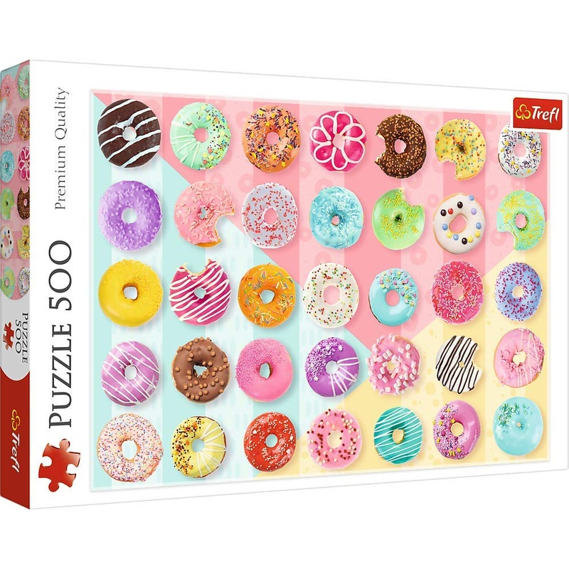 Trefl 500 Piece Jigsaw Puzzles, Sweet Donuts