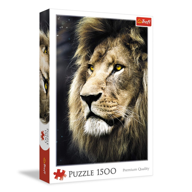 Trefl Lions Portrait 1500 Piece Jigsaw Puzzle Red 33'X23' Print, Diy Puzzle, Creative Fun, Classic Puzzle For Adults And Children From 12 Years Old