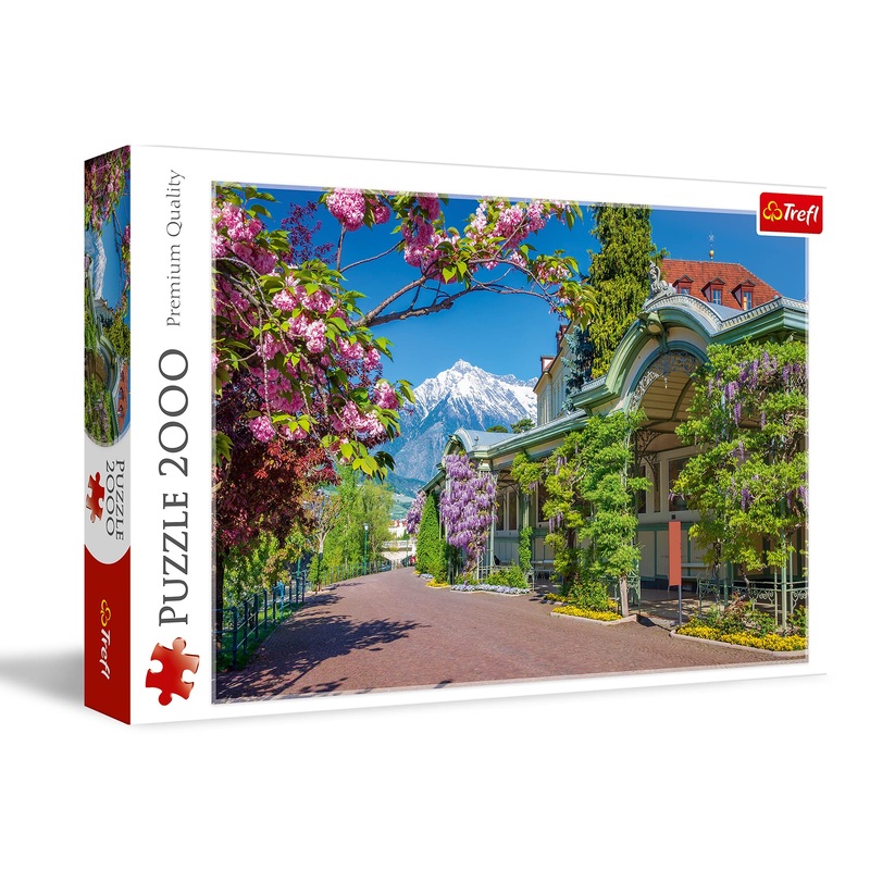 Trefl Merano, Italy 2000 Piece Jigsaw Puzzle Red 38'X27' Print, Diy Puzzle, Creative Fun, Classic Puzzle For Adults And Children From 15 Years Old