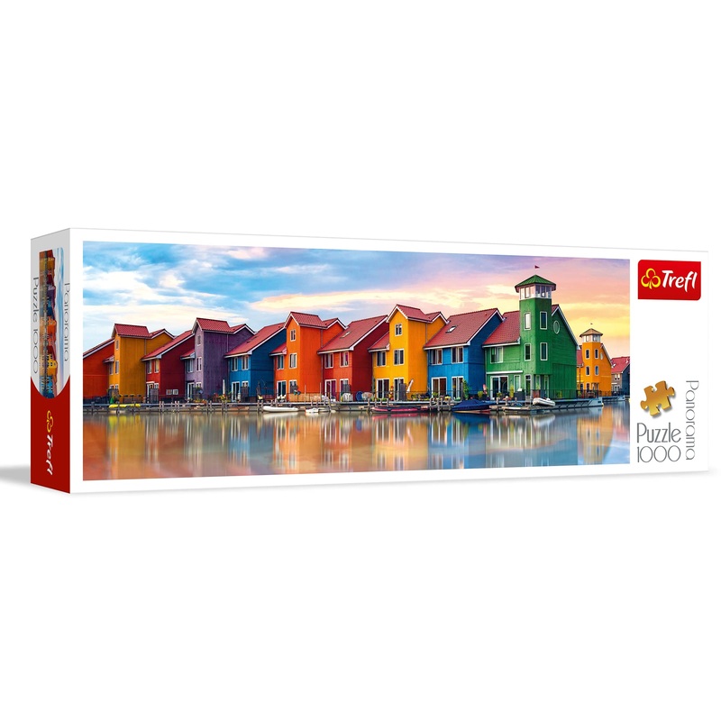 Trefl Panorama Groningen, Netherlands 1000 Piece Jigsaw Puzzle Red 27'X19' Print, Diy Puzzle, Creative Fun, Classic Puzzle For Adults And Children From 12 Years Old