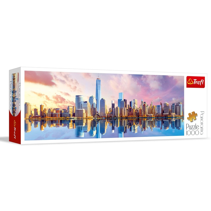 Trefl Panorama Manhattan 1000 Piece Jigsaw Puzzle Red 27'X19' Print, Diy Puzzle, Creative Fun, Classic Puzzle For Adults And Children From 12 Years Old