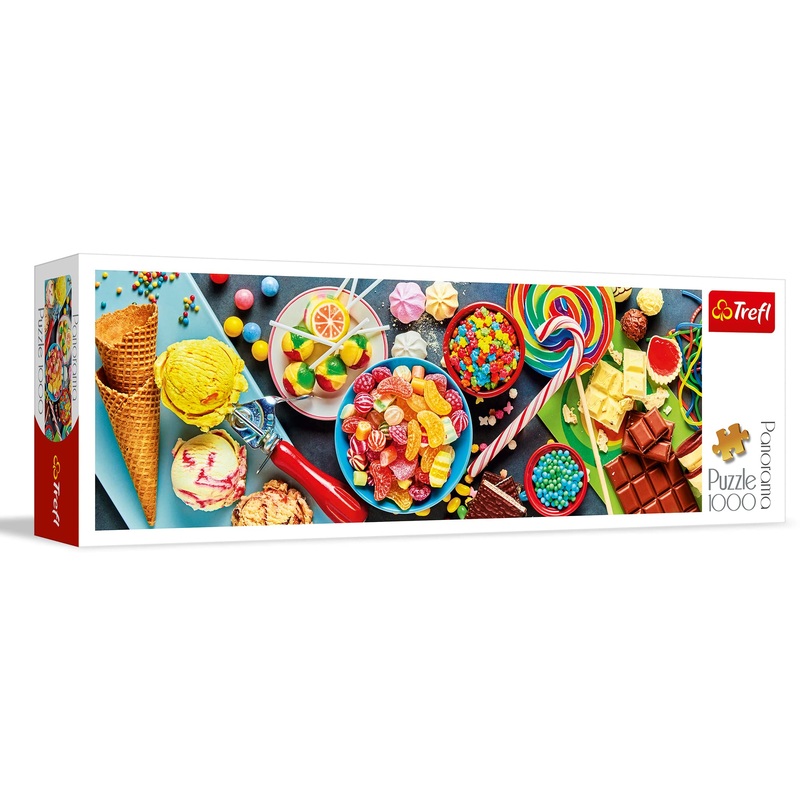 Trefl Panorama Sweet Delights 1000 Piece Jigsaw Puzzle Red 27'X19' Print, Diy Puzzle, Creative Fun, Classic Puzzle For Adults And Children From 12 Years Old