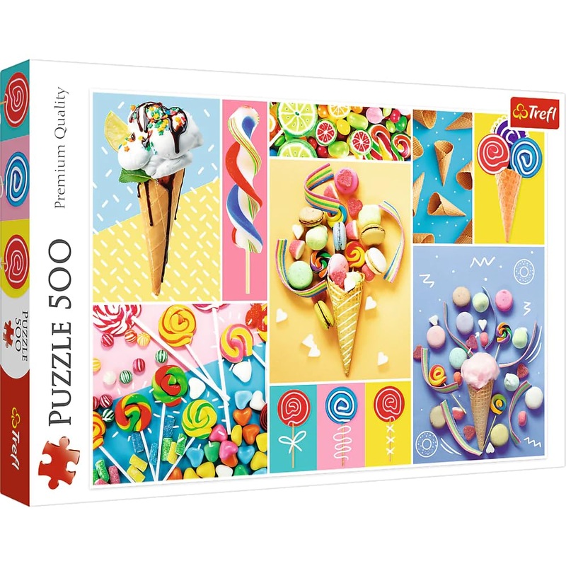 Trefl Red 500 Piece Puzzle - Favorite Sweets
