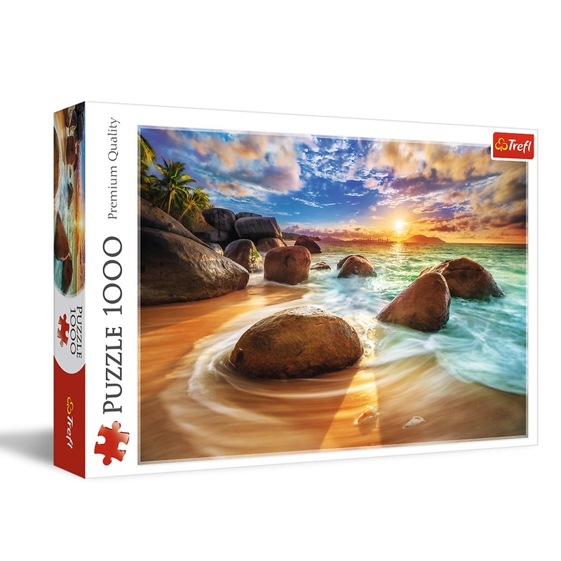 Trefl Samudra Beach, India 1000 Piece Jigsaw Puzzle Red 27'X19' Print, Diy Puzzle, Creative Fun, Classic Puzzle For Adults And Children From 12 Years Old