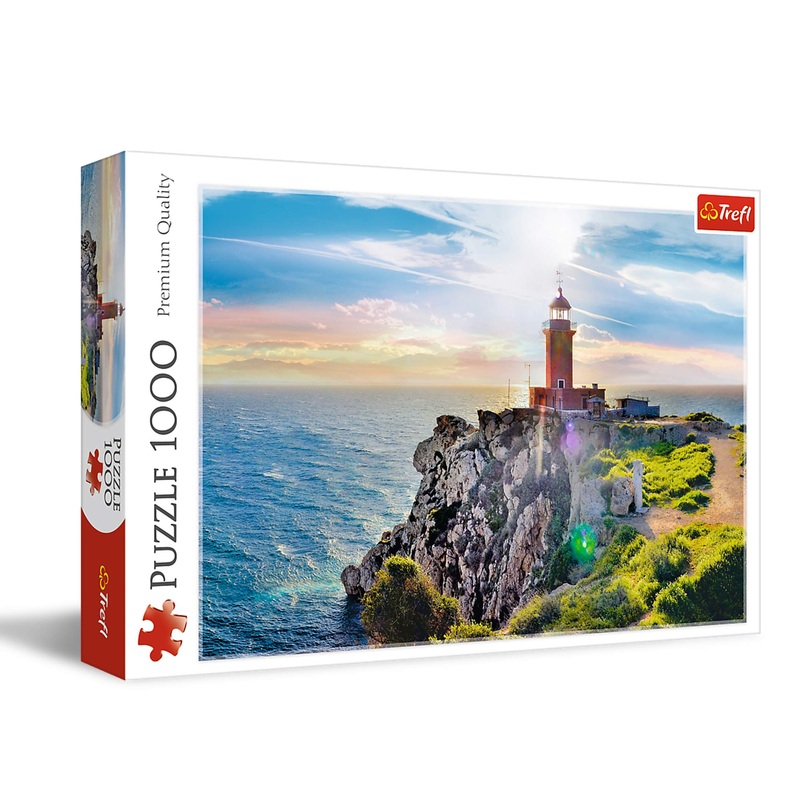 Trefl The Melagavi Lighthouse 1000 Piece Jigsaw Puzzle Red 27'X19' Print, Diy Puzzle, Creative Fun, Classic Puzzle For Adults And Children From 12 Years Old