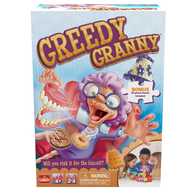 Greedy Granny - Take The Treats Don'T Wake Granny Game - Includes A Fun Colorful 24Pc Puzzle By Goliath, Multi Color, 7.5 X 4.92