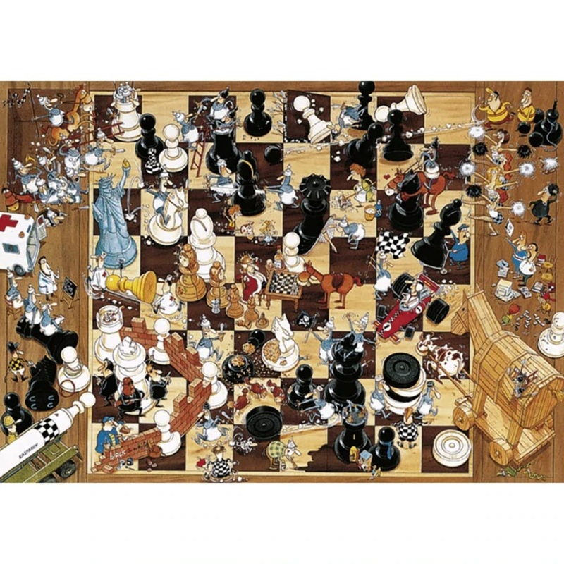 Heye Triangular Degano Puzzles (Black/White, 1000-Piece)