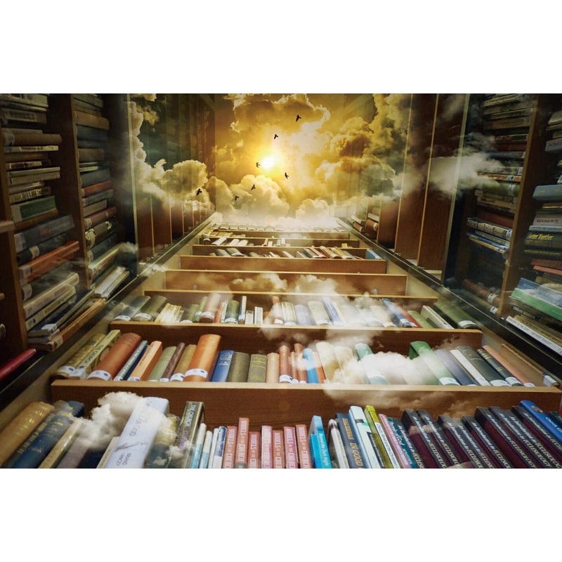 Ingooood- Jigsaw Puzzles 1000 Pieces For Adult- Fantasy Series- Library_Ig-0457 Entertainment Wooden Puzzles Toys