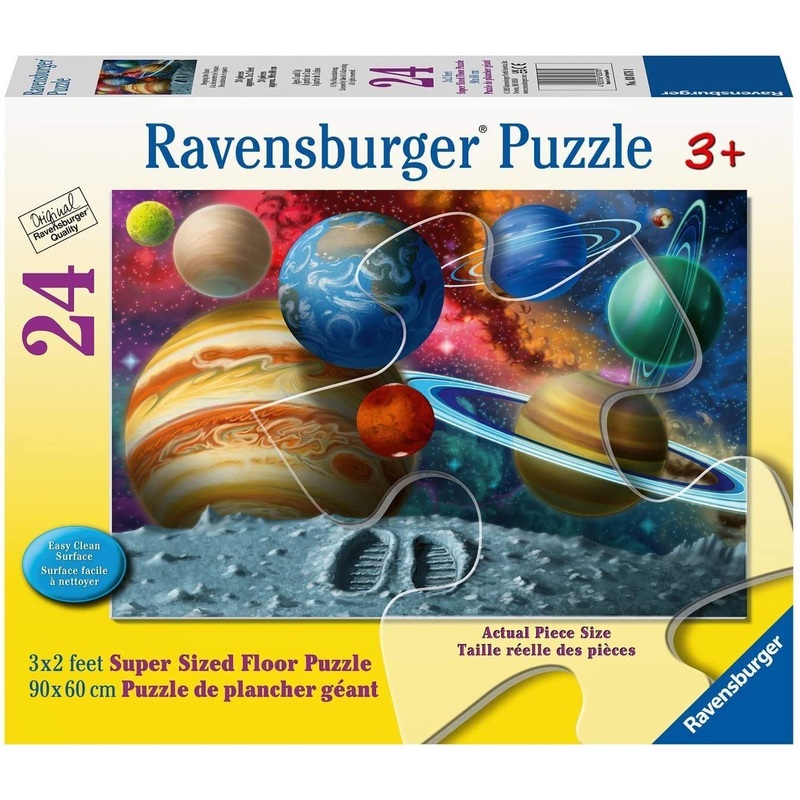 Ravensburger Stepping Into Space - 24 Piece Floor Jigsaw Puzzle For Kids | Pieces Fit Like A Dream | Enhances Hand-Eye Coordination | Certified By The Forest Stewardship Council