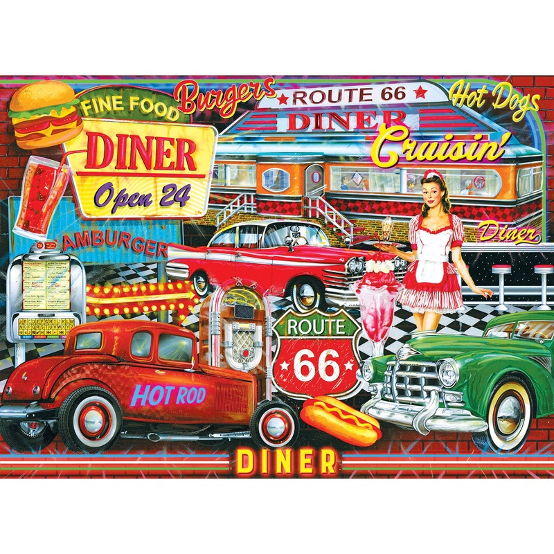 Roseart - Kodak Premium - 50'S Diner - 1000 Piece Jigsaw Puzzle For Adults