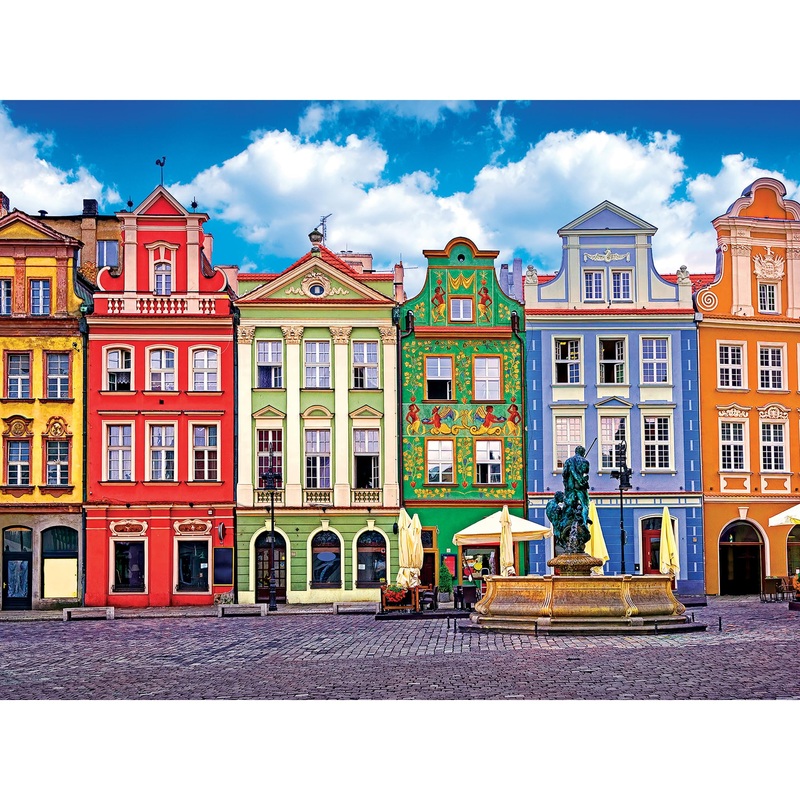 Roseart - Kodak Premium - Colorful Buildings Ponzan Poland - 350Xl Piece Jigsaw Puzzle For Adults