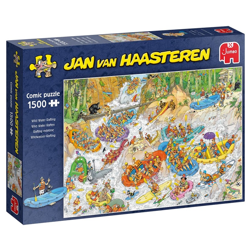 Jumbo Jan Van Haasteren Wild Water Rafting Jigsaw Puzzle (1500 Piece)