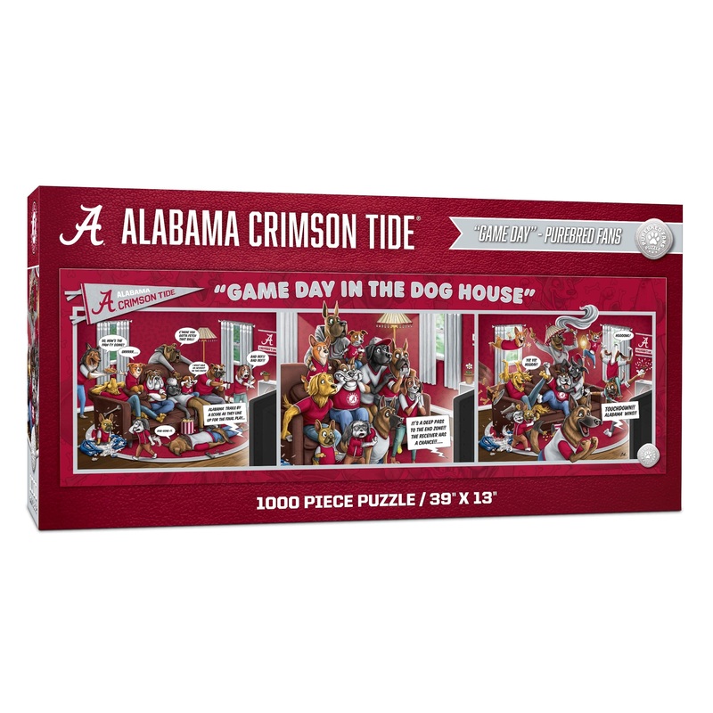Youthefan Ncaa Alabama Crimson Tide Game Day In The Dog House 1000Pc Puzzle