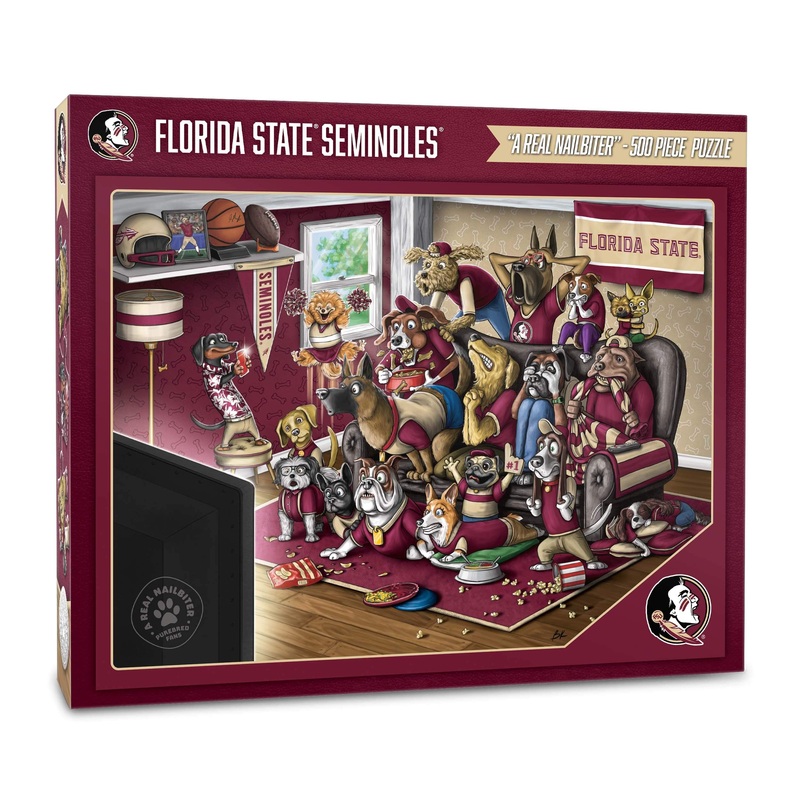 Youthefan Ncaa Florida State Seminoles Purebred Fans 500Pc Puzzle - A Real Nailbiter
