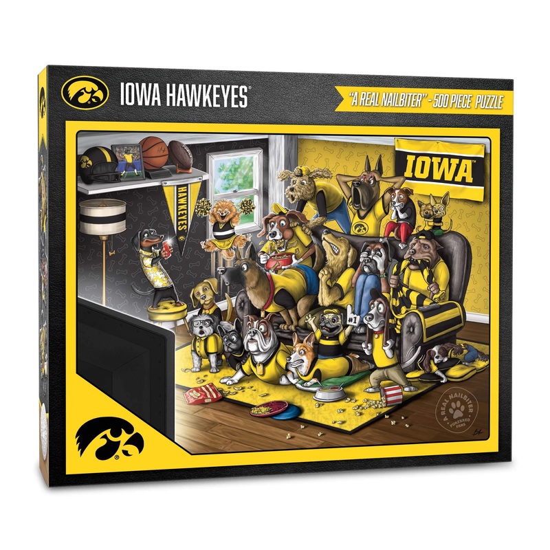Youthefan Ncaa Iowa Hawkeyes Purebred Fans 500Pc Puzzle - A Real Nailbiter