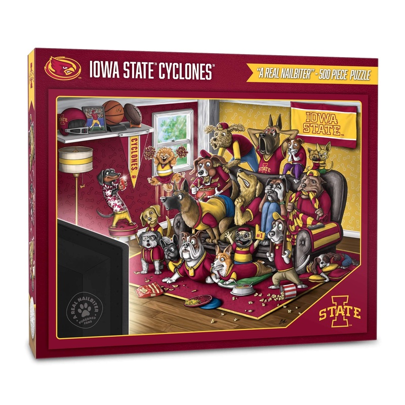 Youthefan Ncaa Iowa State Cyclones Purebred Fans 500Pc Puzzle - A Real Nailbiter