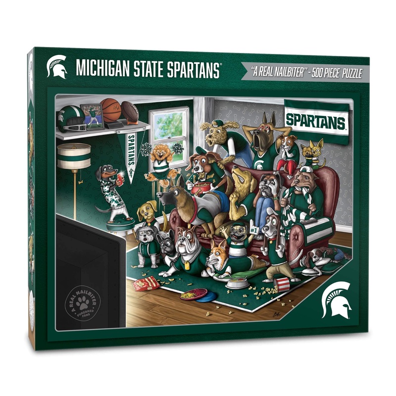 Youthefan Ncaa Michigan State Spartans Purebred Fans 500Pc Puzzle - A Real Nailbiter