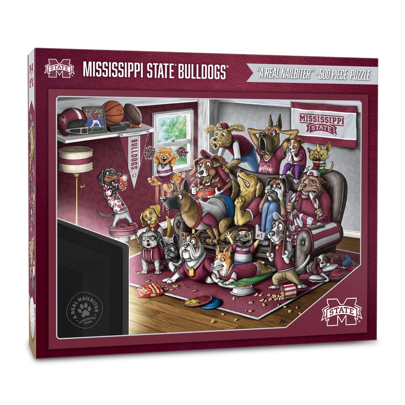 Youthefan Ncaa Mississippi State Bulldogs Purebred Fans 500Pc Puzzle - A Real Nailbiter