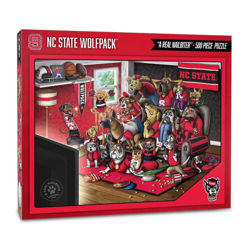 Youthefan Ncaa Nc State Wolfpack Purebred Fans 500Pc Puzzle - A Real Nailbiter