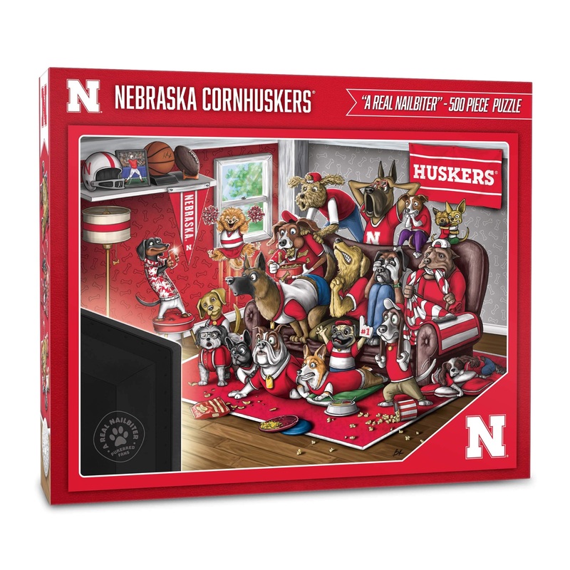 Youthefan Ncaa Nebraska Cornhuskers Purebred Fans 500Pc Puzzle - A Real Nailbiter