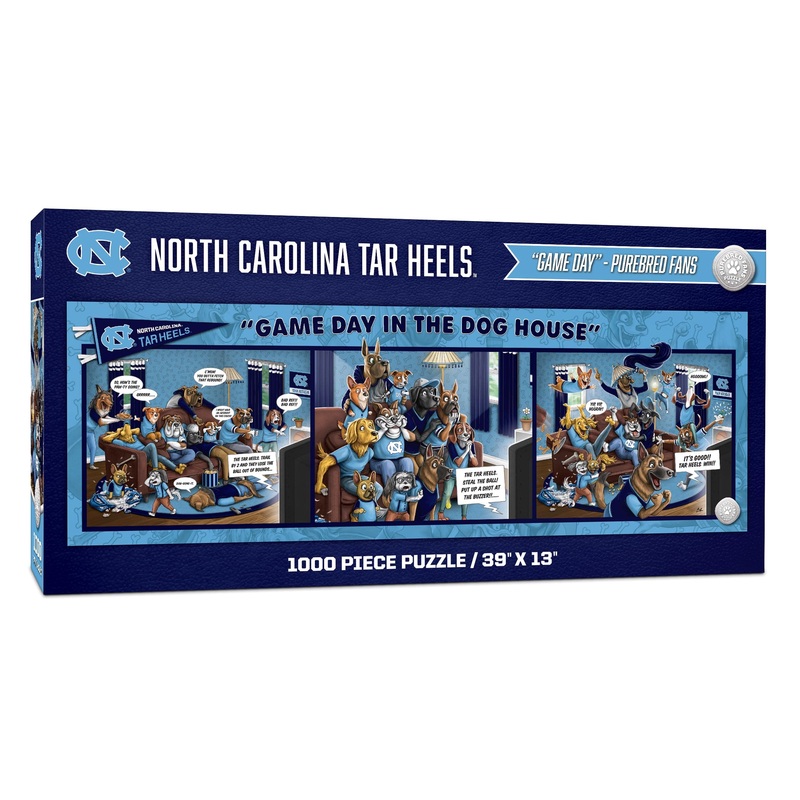 Youthefan Ncaa North Carolina Tar Heels Game Day In The Dog House 1000Pc Puzzle