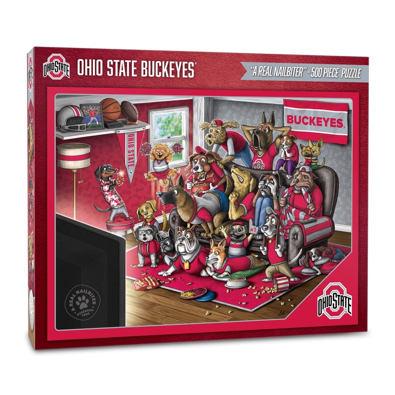 Youthefan Ncaa Ohio State Buckeyes Purebred Fans 500Pc Puzzle - A Real Nailbiter