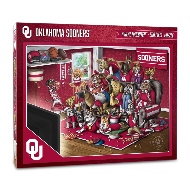Youthefan Ncaa Oklahoma Sooners Purebred Fans 500Pc Puzzle - A Real Nailbiter