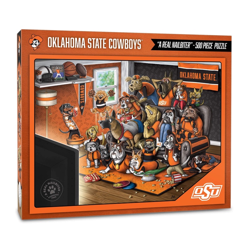 Youthefan Ncaa Oklahoma State Cowboys Purebred Fans 500Pc Puzzle - A Real Nailbiter