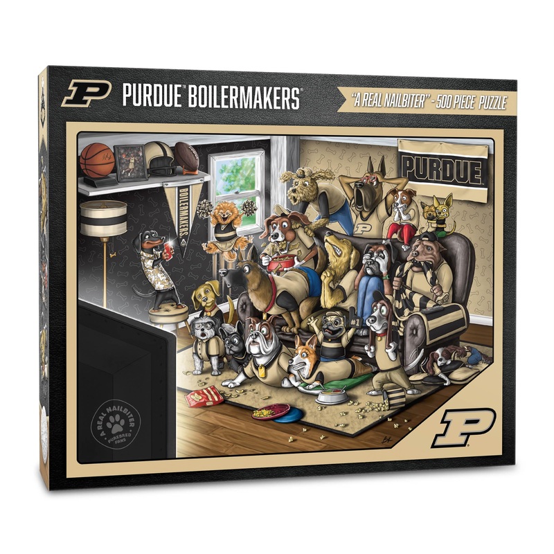 Youthefan Ncaa Purdue Boilermakers Purebred Fans 500Pc Puzzle - A Real Nailbiter