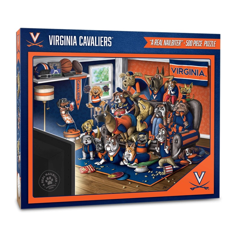 Youthefan Ncaa Virginia Cavaliers Purebred Fans 500Pc Puzzle - A Real Nailbiter