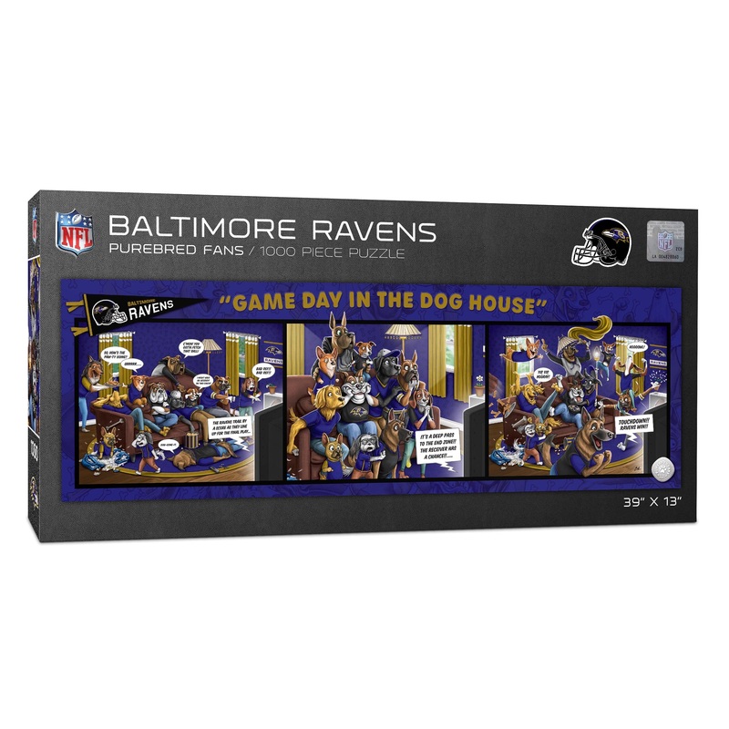 Youthefan Nfl Baltimore Ravens Game Day In The Dog House 1000Pc Puzzle