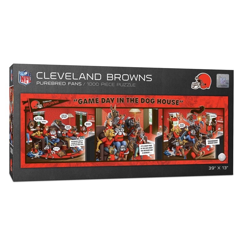 Youthefan Nfl Cleveland Browns Game Day In The Dog House 1000Pc Puzzle