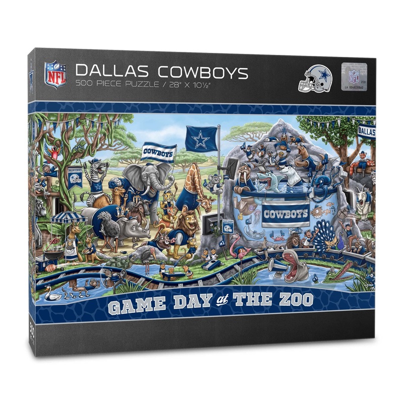 Youthefan Nfl Dallas Cowboys Game Day At The Zoo 500Pc Puzzle