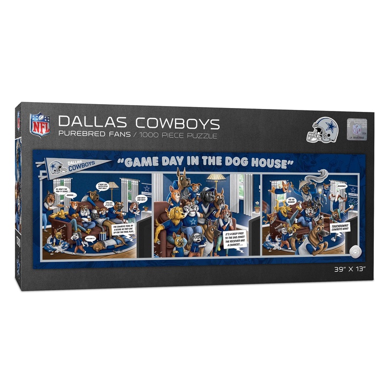 Youthefan Nfl Dallas Cowboys Game Day In The Dog House 1000Pc Puzzle