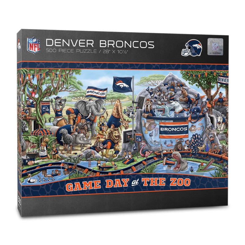 Youthefan Nfl Denver Broncos Game Day At The Zoo 500Pc Puzzle