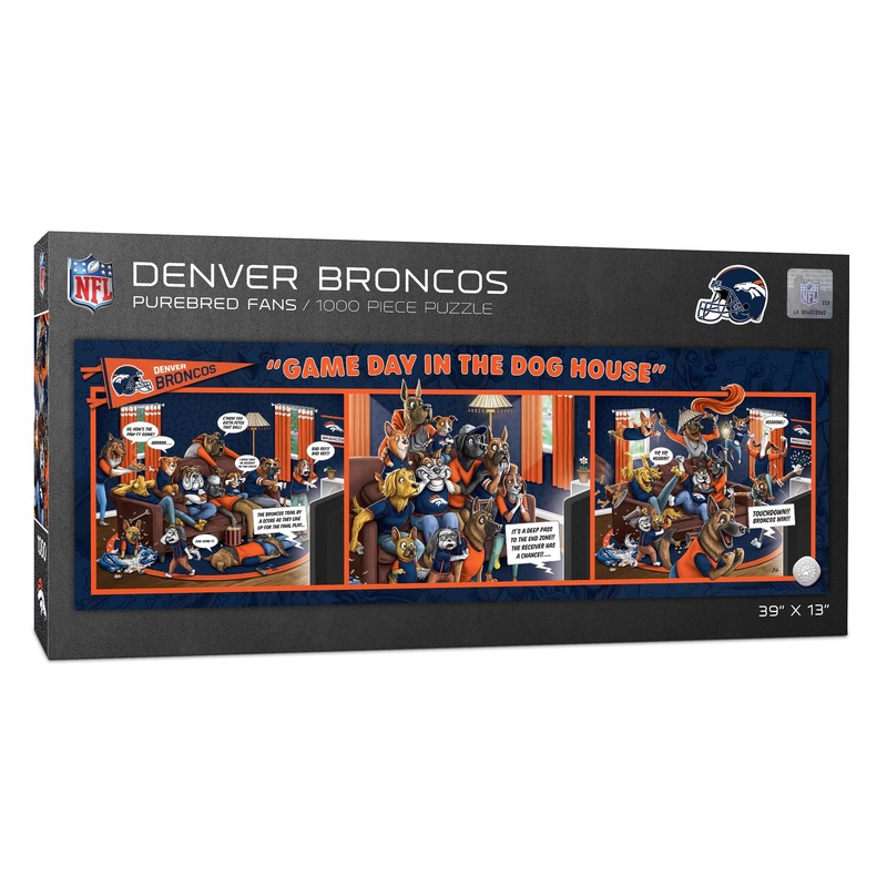 Youthefan Nfl Denver Broncos Game Day In The Dog House 1000Pc Puzzle