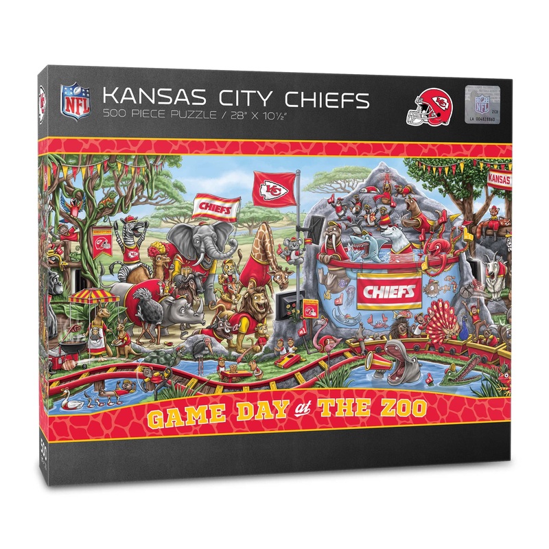 Youthefan Nfl Kansas City Chiefs Game Day At The Zoo 500Pc Puzzle
