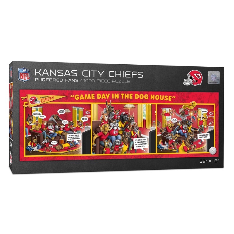 Youthefan Nfl Kansas City Chiefs Game Day In The Dog House 1000Pc Puzzle