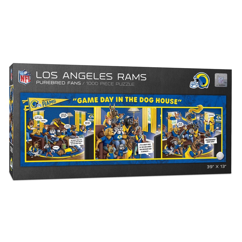 Youthefan Nfl Los Angeles Rams Game Day In The Dog House 1000Pc Puzzle