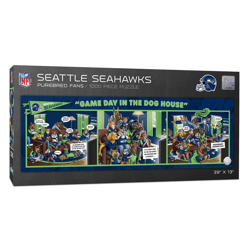 Youthefan Nfl Seattle Seahawks Game Day In The Dog House 1000Pc Puzzle
