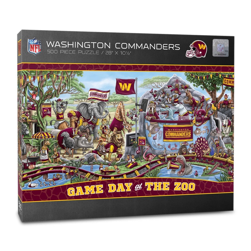 Youthefan Nfl Washington Commanders Game Day At The Zoo 500Pc Puzzle