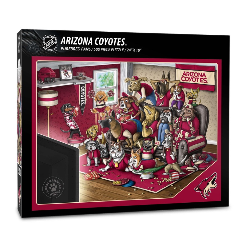 Youthefan Nhl Arizona Coyotes Purebred Fans 500Pc Puzzle - A Real Nailbiter