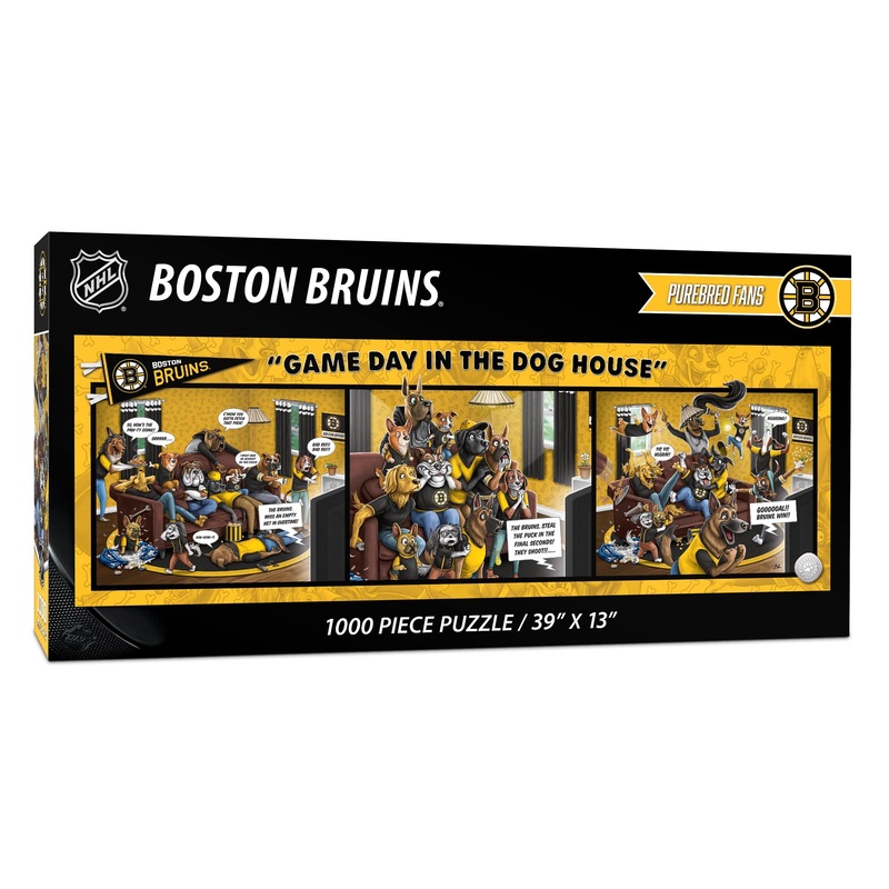 Youthefan Nhl Boston Bruins Game Day In The Dog House 1000Pc Puzzle